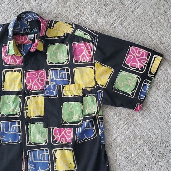 Java Lava | Retro Abstract Color Shirt - Picture 2 of 7